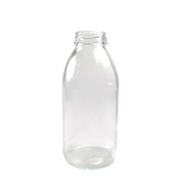 Round Glass Milk Coffee Beverage Drink Bottle